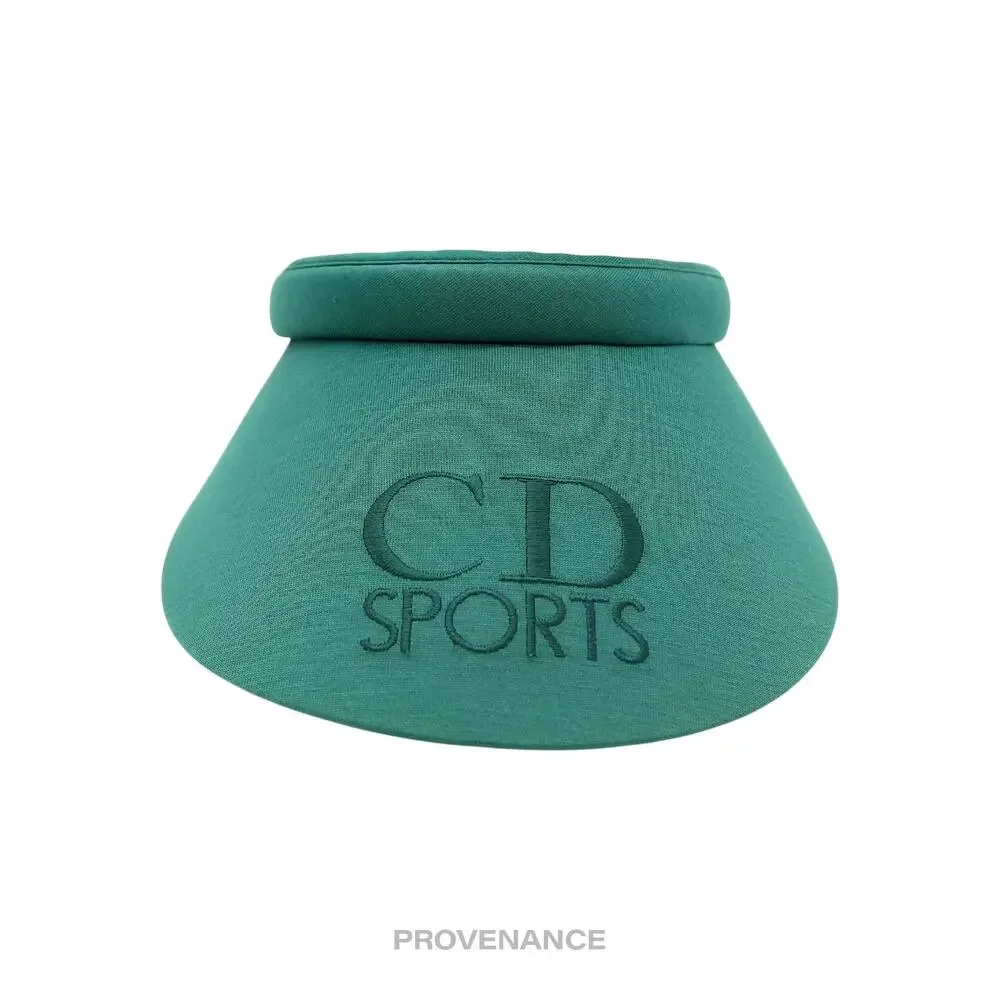 🔴 Christian Dior CD Sports Logo Visor - Green